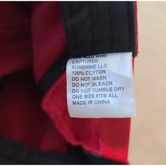 The Man Who Captured Sunshine Baseball Hat Wine OS Unisex Casual Hipster NWOT - Picture 7 of 7